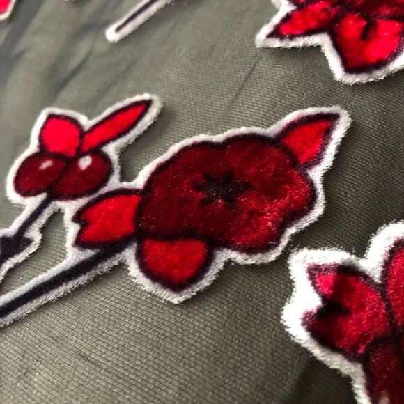 Superfoxx Sheer Velvet Burnout Mesh Dress NWT S - Picture 7 of 10